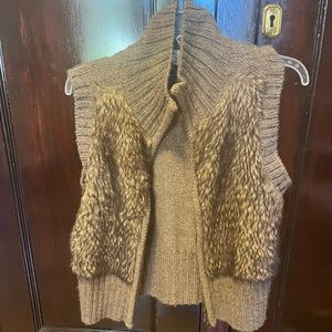 CAbi Alpaca and Wool furry vest